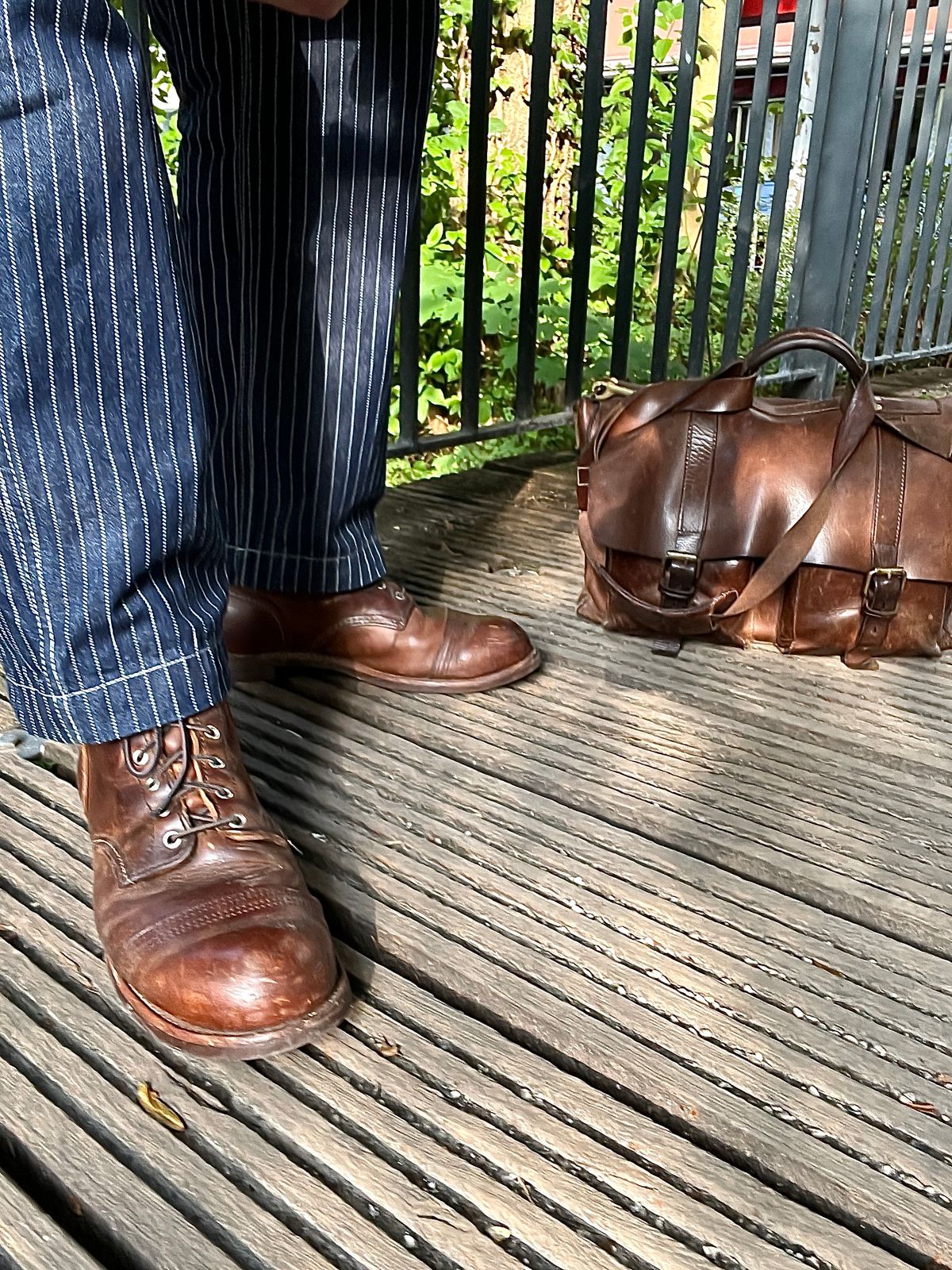 Photo by brunizam on August 17, 2025 of the Red Wing Iron Ranger in S.B. Foot Copper Rough and Tough.