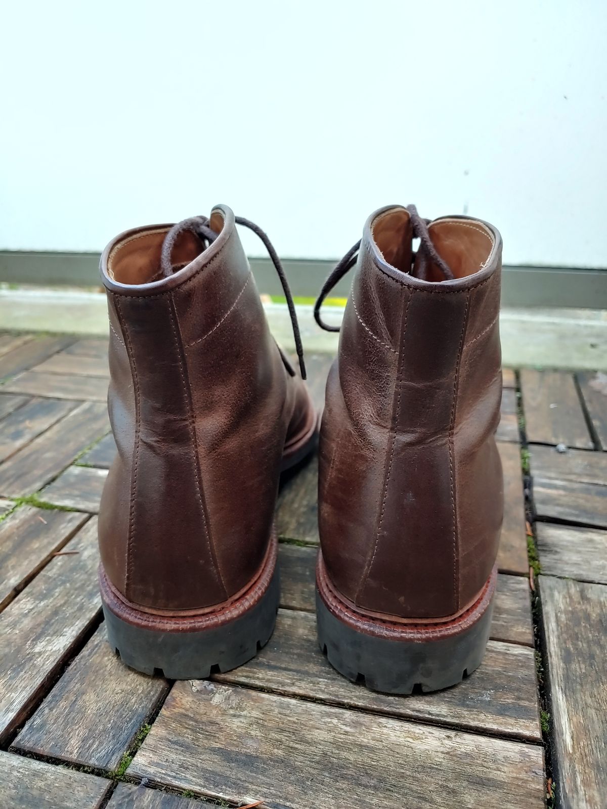 Photo by brunizam on November 2, 2022 of the Meermin Service Boot in Rust Waxy Calf.