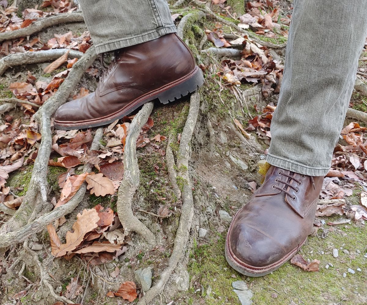 Photo by brunizam on November 14, 2022 of the Meermin Service Boot in Rust Waxy Calf.