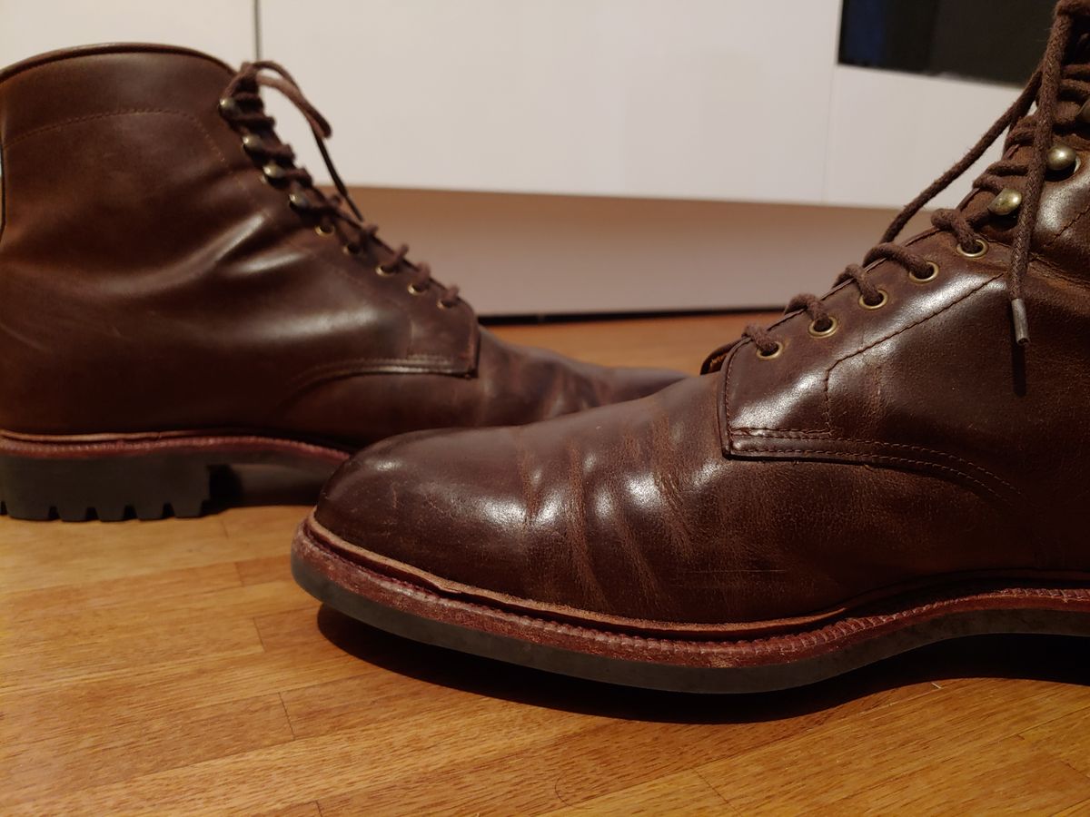Photo by brunizam on November 25, 2022 of the Meermin Service Boot in Rust Waxy Calf.