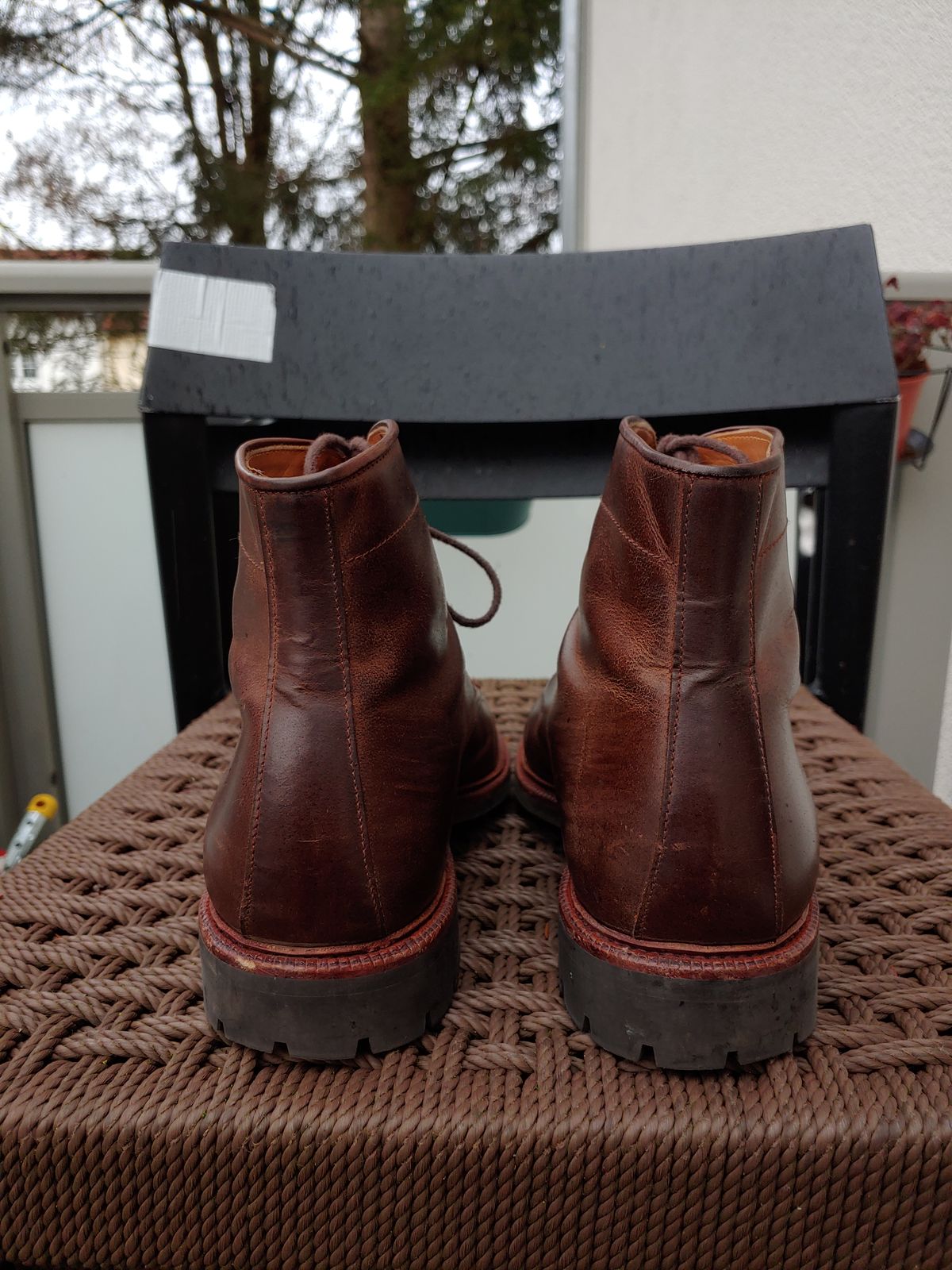 Photo by brunizam on December 2, 2022 of the Meermin Service Boot in Rust Waxy Calf.