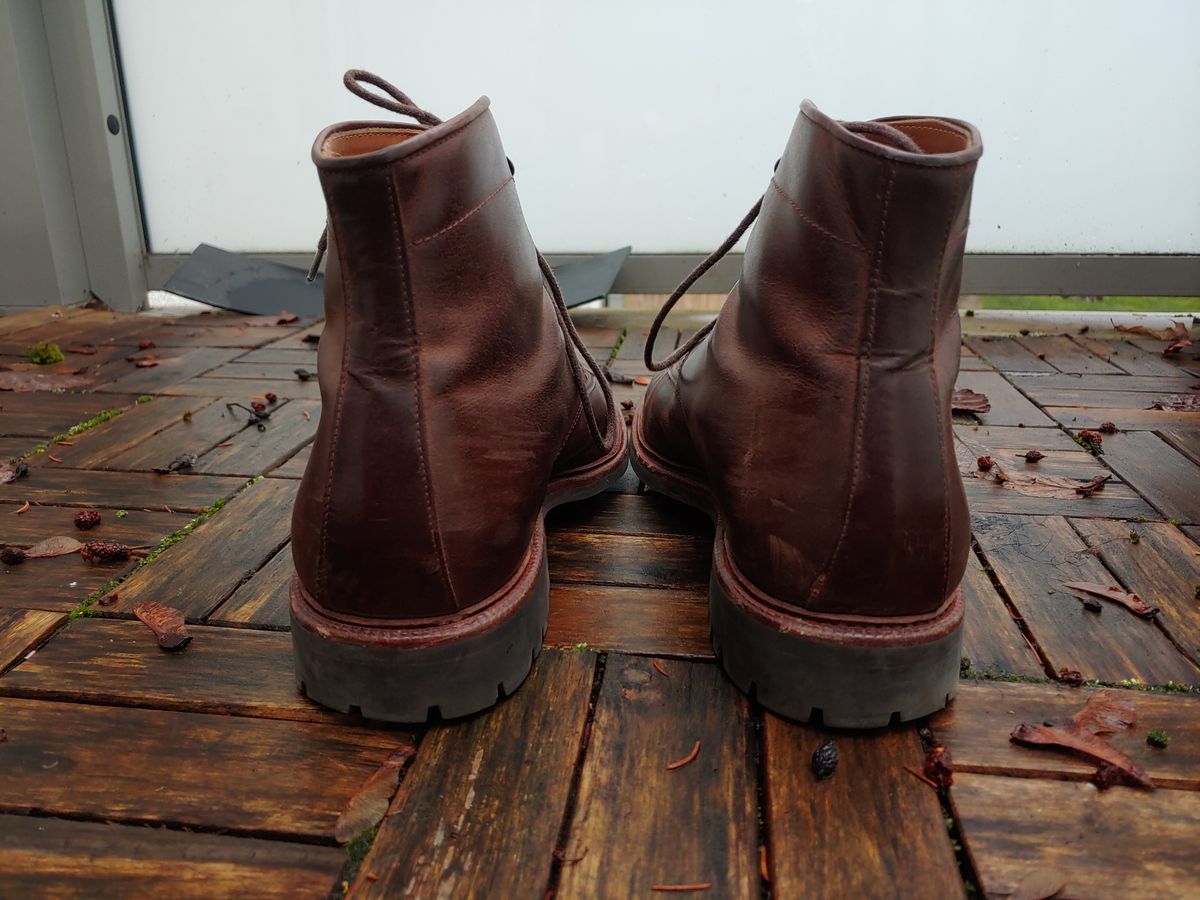 Photo by brunizam on January 3, 2023 of the Meermin Service Boot in Rust Waxy Calf.