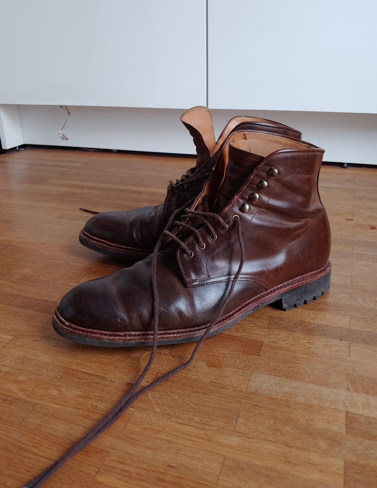 Photo by brunizam on January 17, 2023 of the Meermin Service Boot in Rust Waxy Calf.