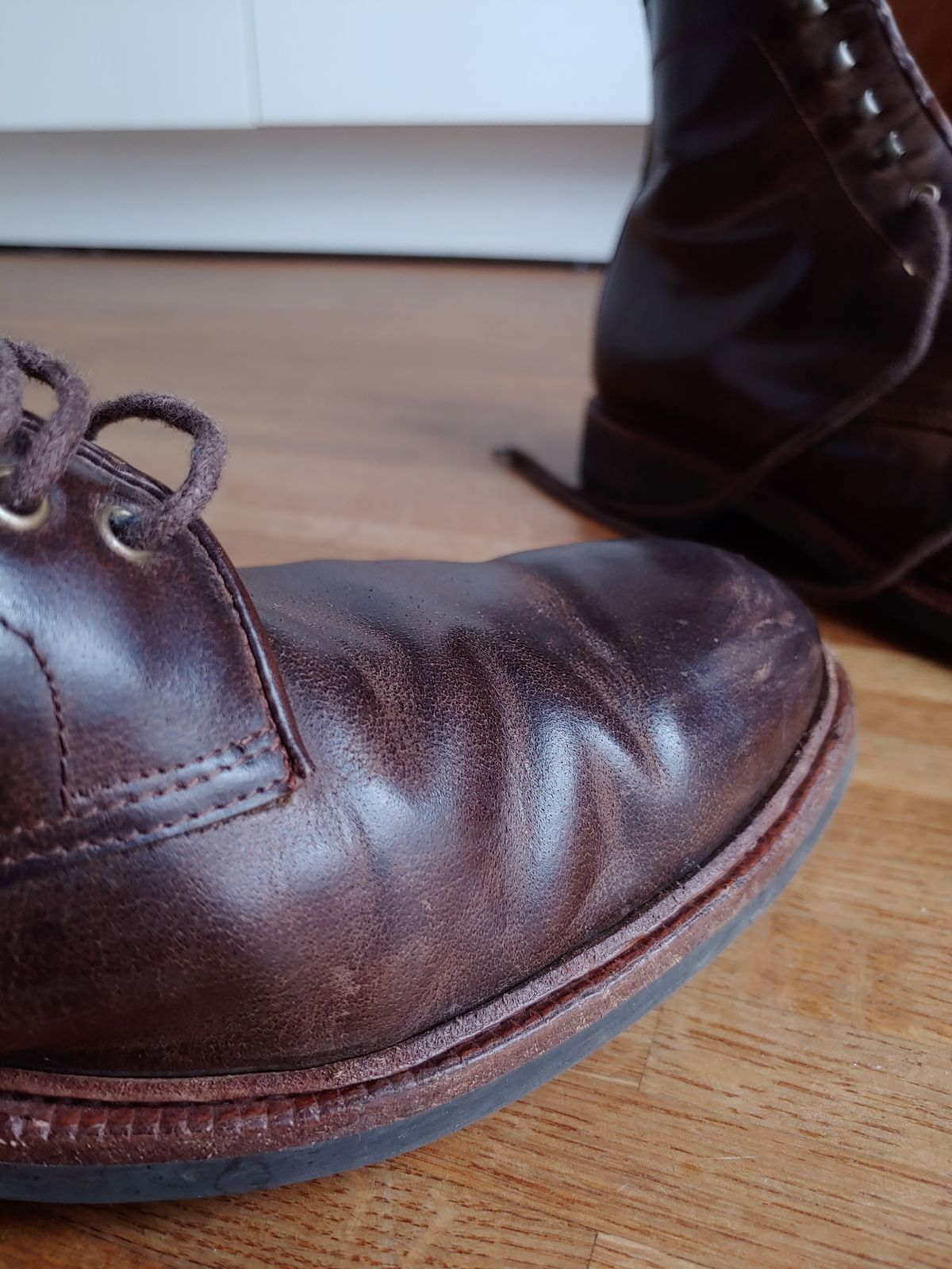 Photo by brunizam on January 17, 2023 of the Meermin Service Boot in Rust Waxy Calf.