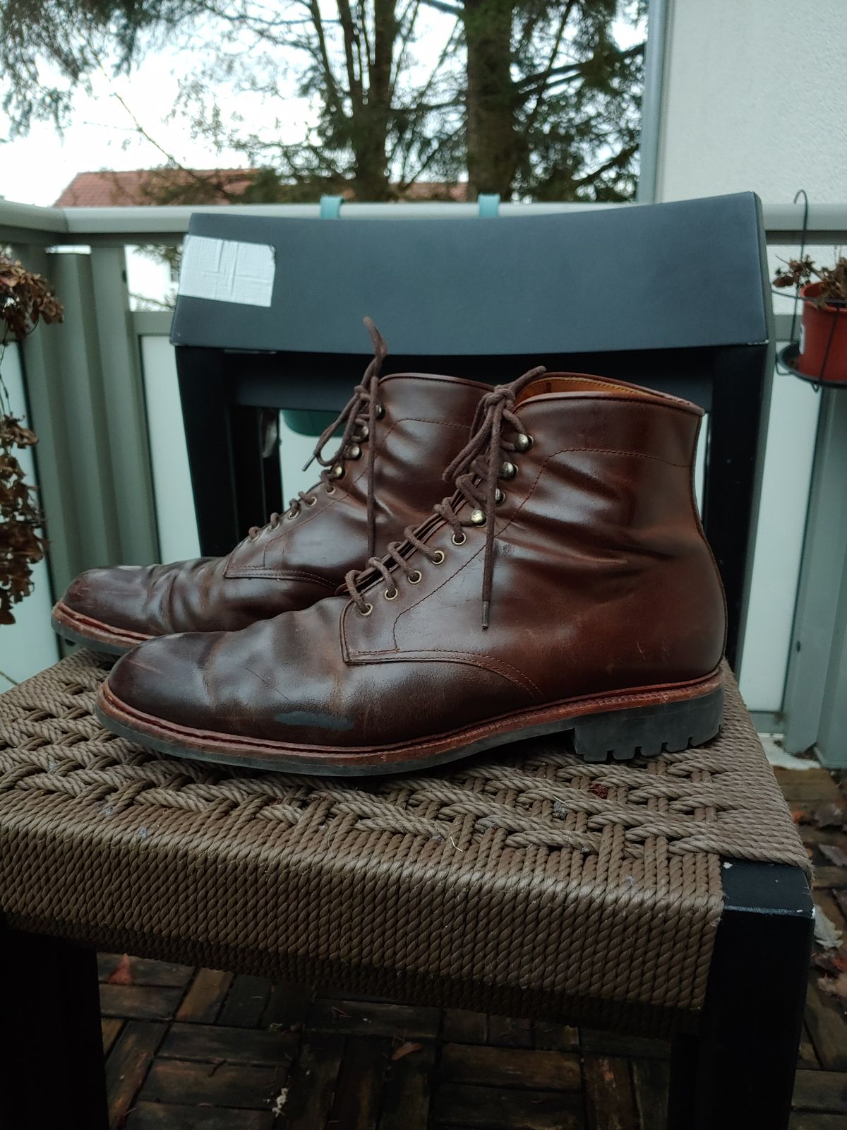 Photo by brunizam on February 1, 2023 of the Meermin Service Boot in Rust Waxy Calf.