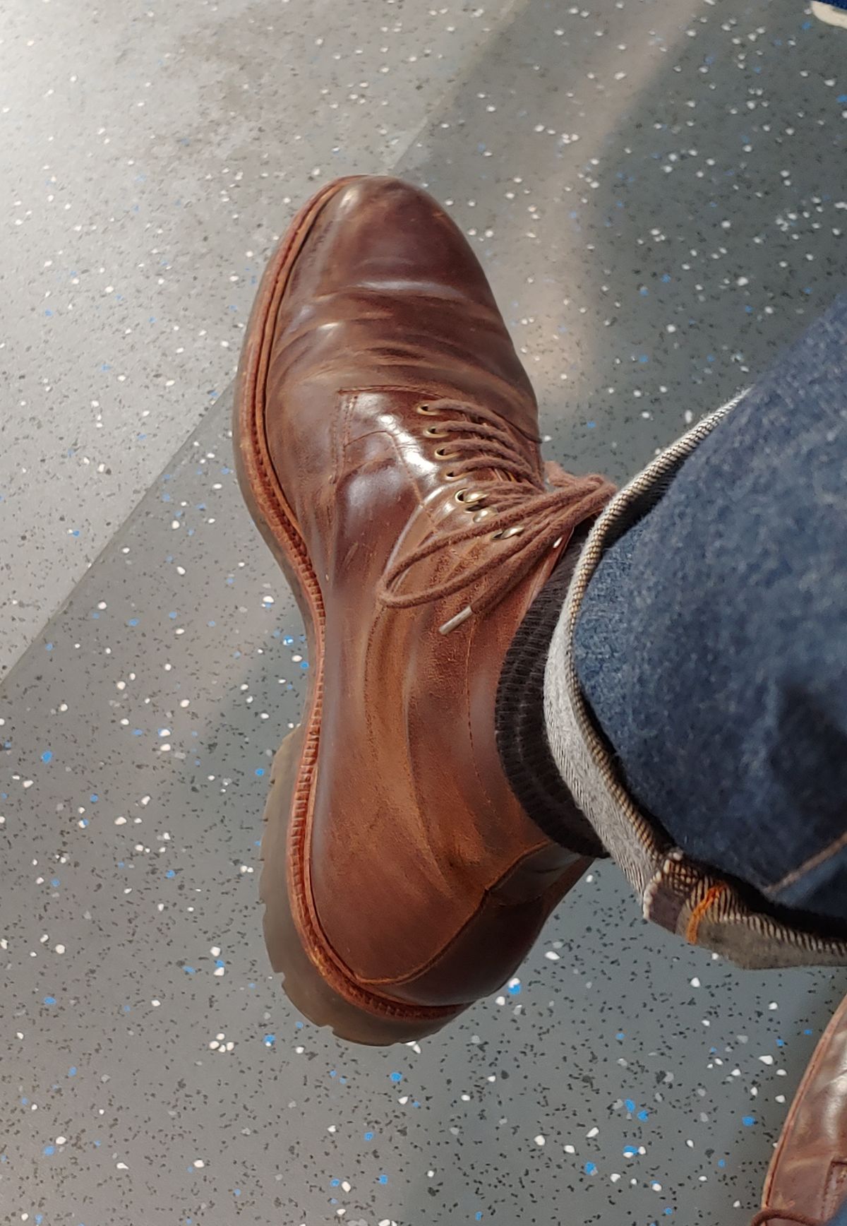 Photo by brunizam on February 19, 2023 of the Meermin Service Boot in Rust Waxy Calf.