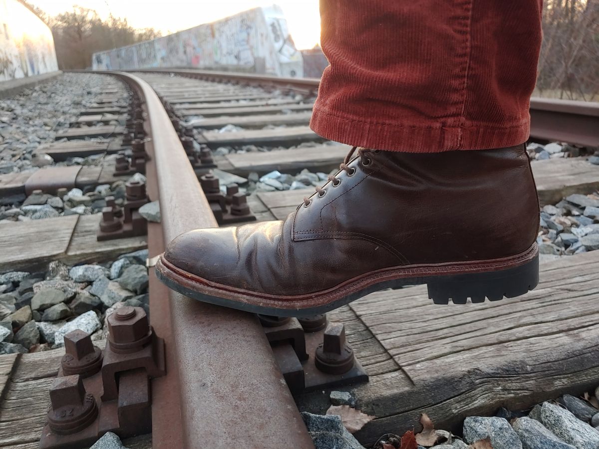 Photo by brunizam on February 23, 2023 of the Meermin Service Boot in Rust Waxy Calf.