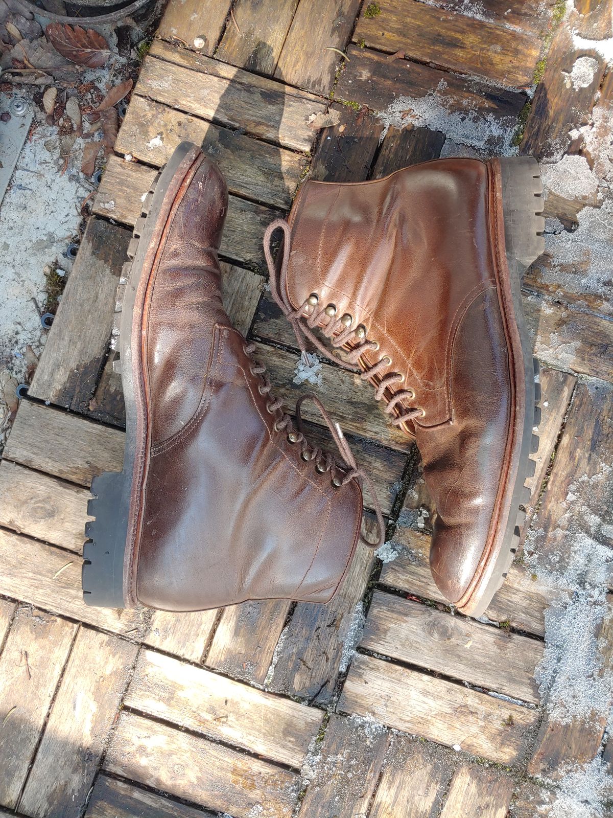 Photo by brunizam on March 1, 2023 of the Meermin Service Boot in Rust Waxy Calf.