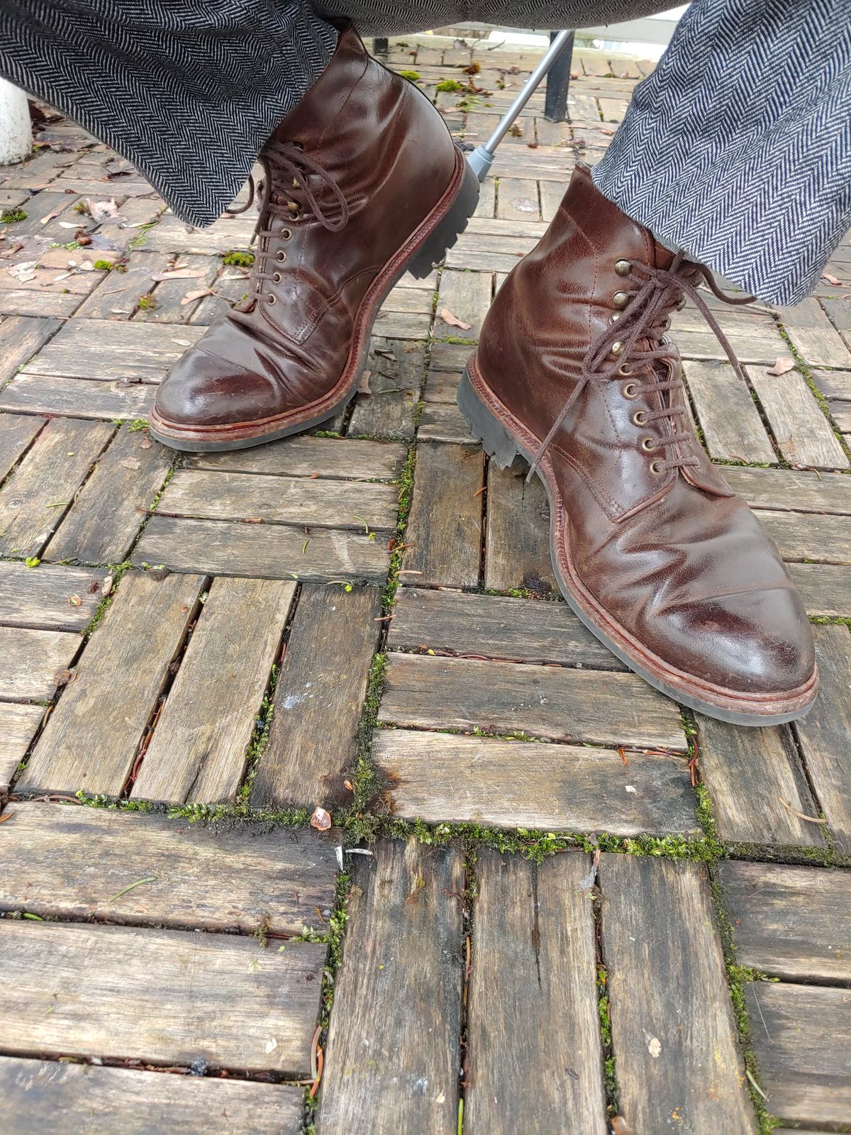 Photo by brunizam on April 2, 2023 of the Meermin Service Boot in Rust Waxy Calf.