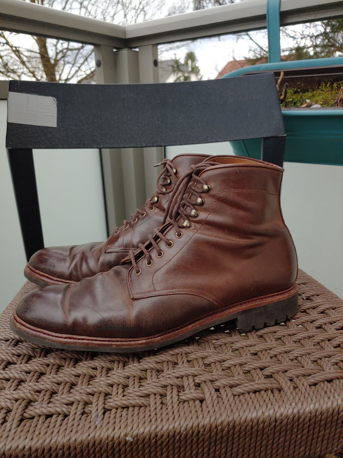 Photo by brunizam on April 2, 2023 of the Meermin Service Boot in Rust Waxy Calf.