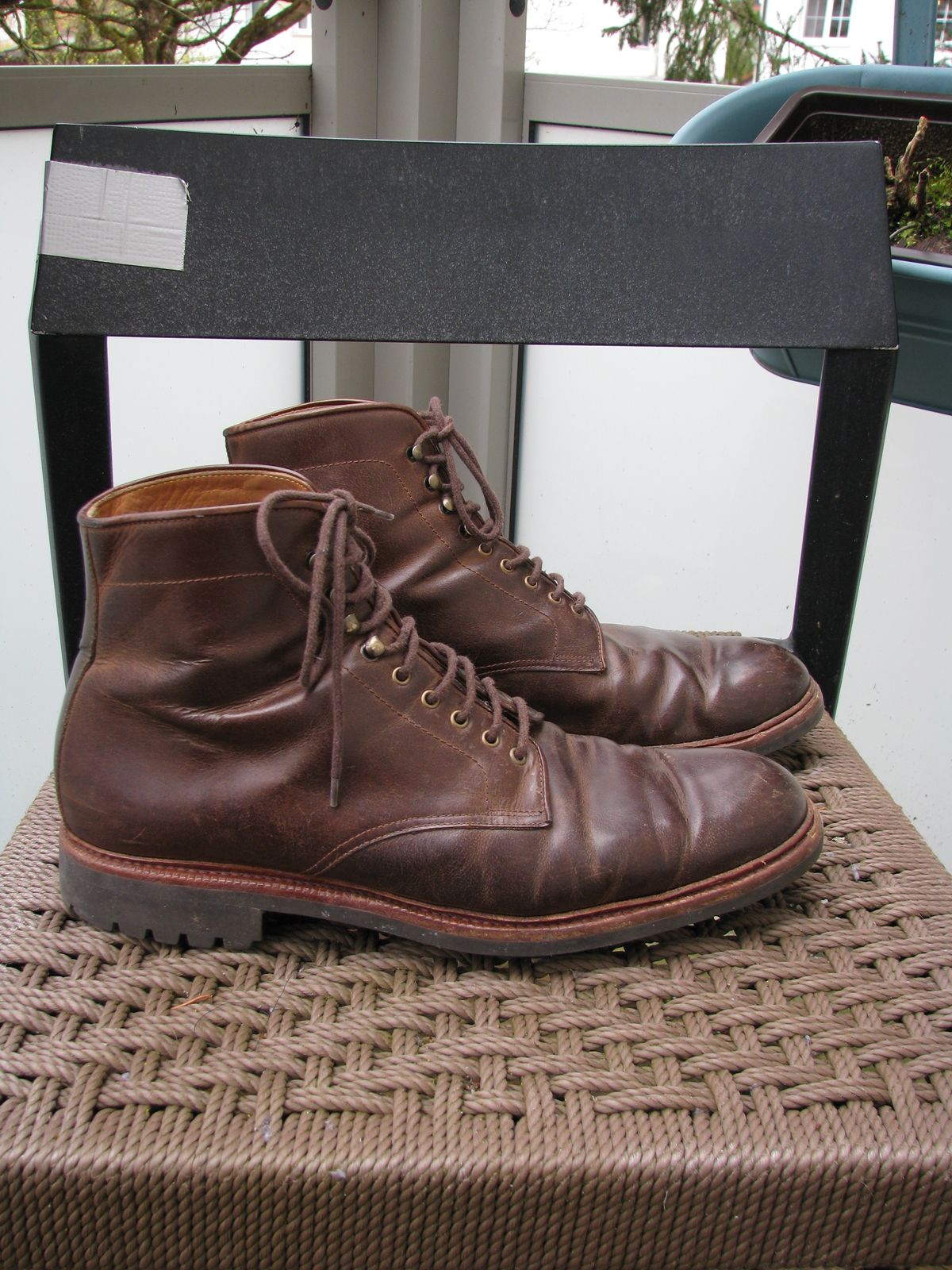 Photo by brunizam on April 2, 2023 of the Meermin Service Boot in Rust Waxy Calf.