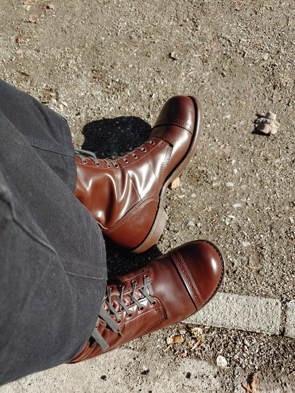 Photo by brunizam on October 25, 2023 of the Corcoran CV1511 in Performance "Spit Shine-able" leather.