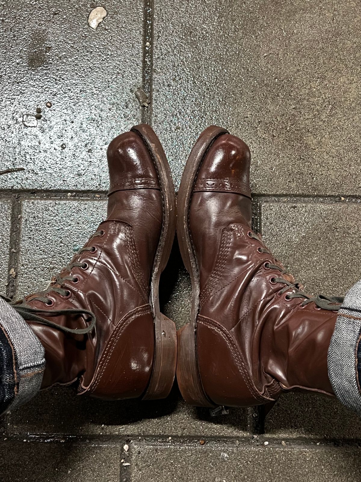 Photo by brunizam on December 6, 2023 of the Corcoran CV1511 in Performance "Spit Shine-able" leather.