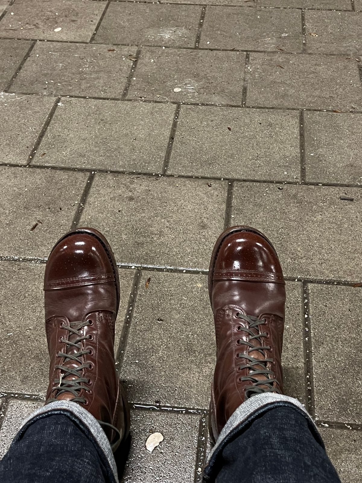 Photo by brunizam on December 6, 2023 of the Corcoran CV1511 in Performance "Spit Shine-able" leather.