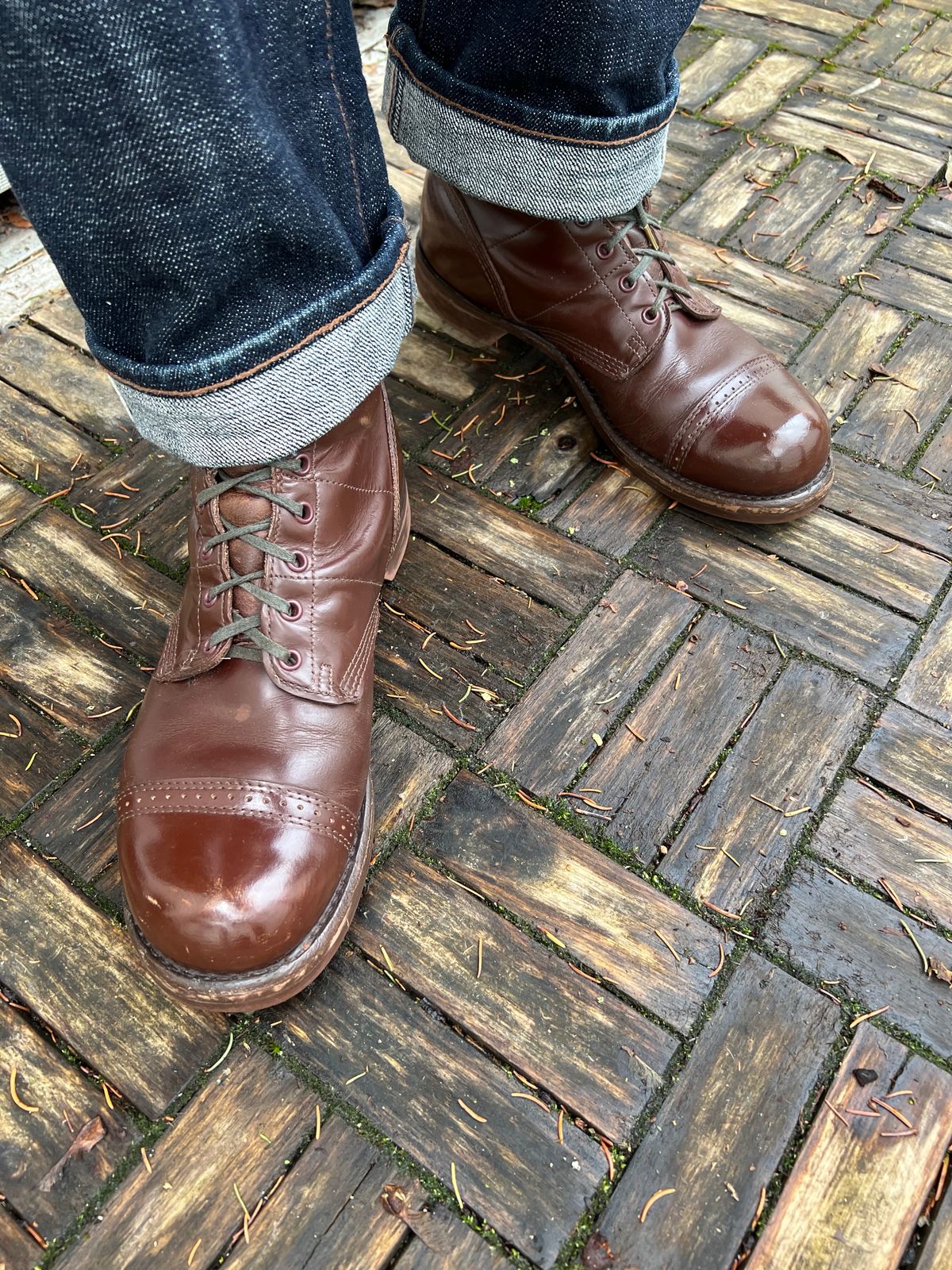 Photo by brunizam on January 3, 2024 of the Corcoran CV1511 in Performance "Spit Shine-able" leather.