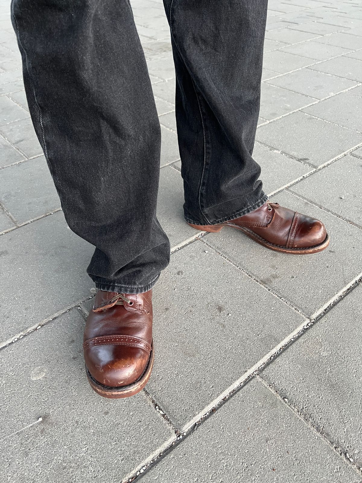 Photo by brunizam on May 11, 2025 of the Corcoran CV1511 in Performance "Spit Shine-able" leather.