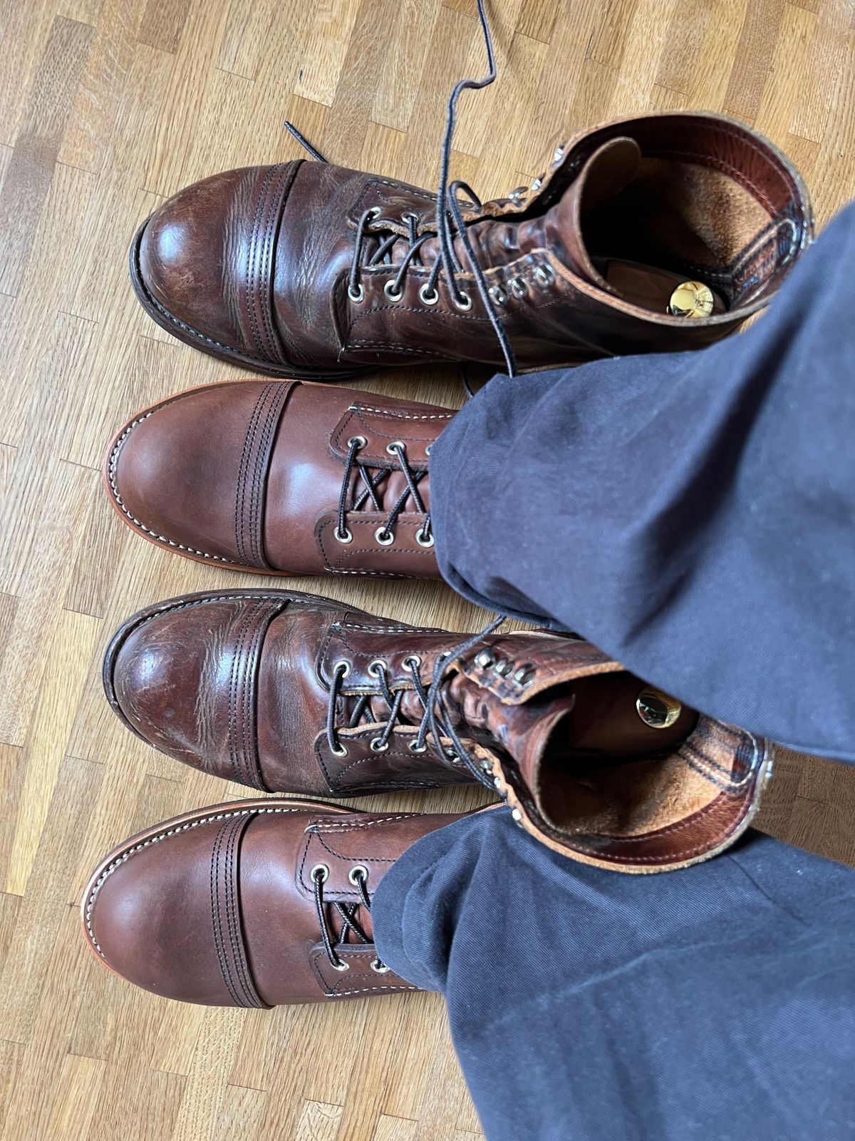 Photo by brunizam on November 1, 2025 of the Red Wing Iron Ranger in S.B. Foot Amber Harness.