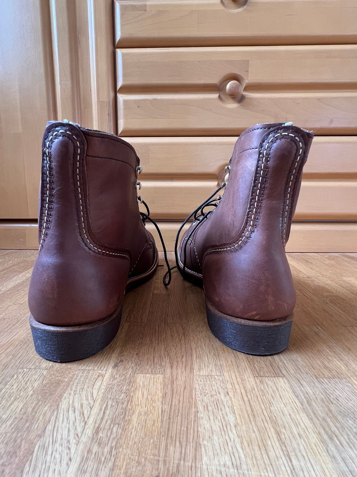 Photo by brunizam on November 1, 2025 of the Red Wing Iron Ranger in S.B. Foot Amber Harness.