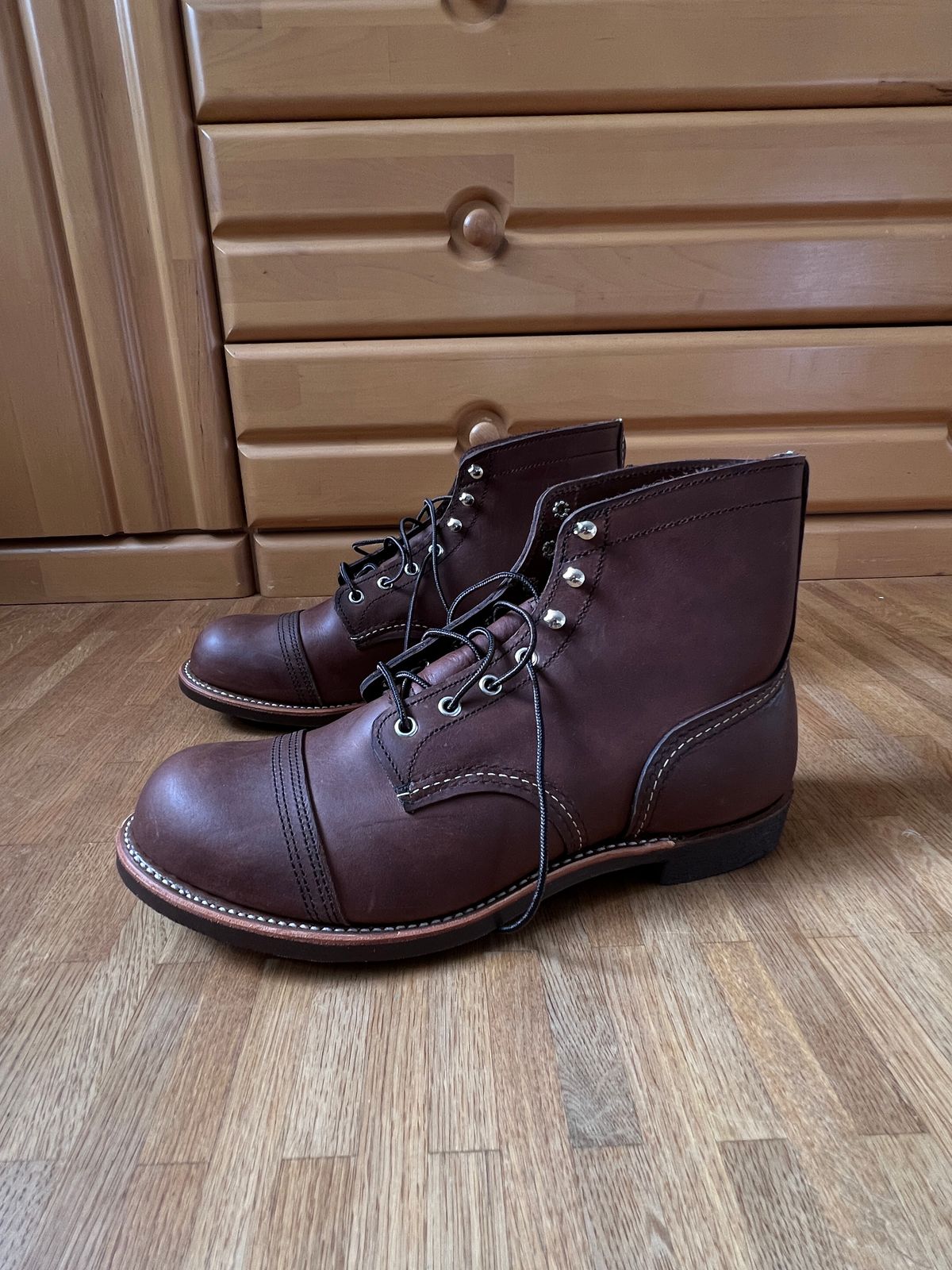 Photo by brunizam on November 1, 2025 of the Red Wing Iron Ranger in S.B. Foot Amber Harness.