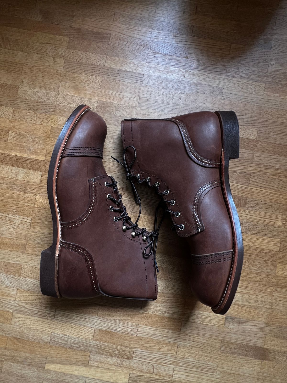 Photo by brunizam on November 1, 2025 of the Red Wing Iron Ranger in S.B. Foot Amber Harness.