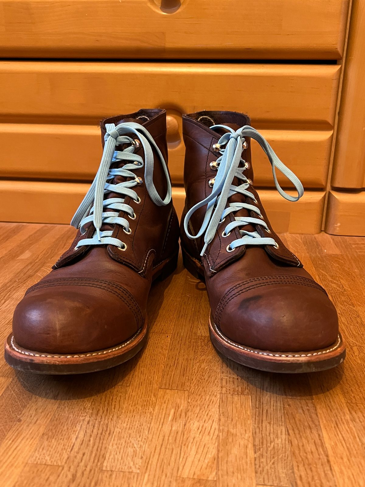 Photo by brunizam on December 2, 2025 of the Red Wing Iron Ranger in S.B. Foot Amber Harness.