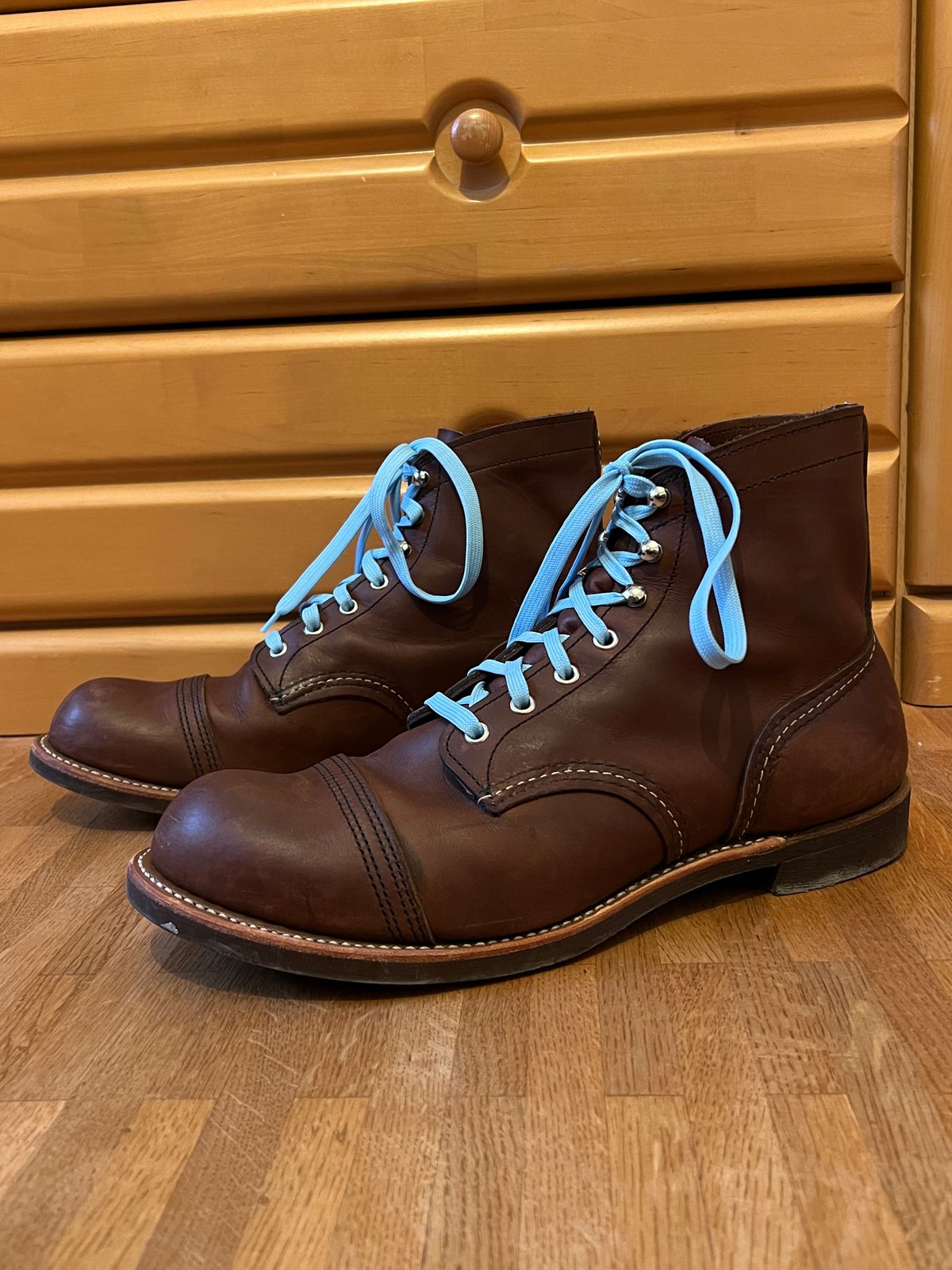 Photo by brunizam on December 2, 2025 of the Red Wing Iron Ranger in S.B. Foot Amber Harness.