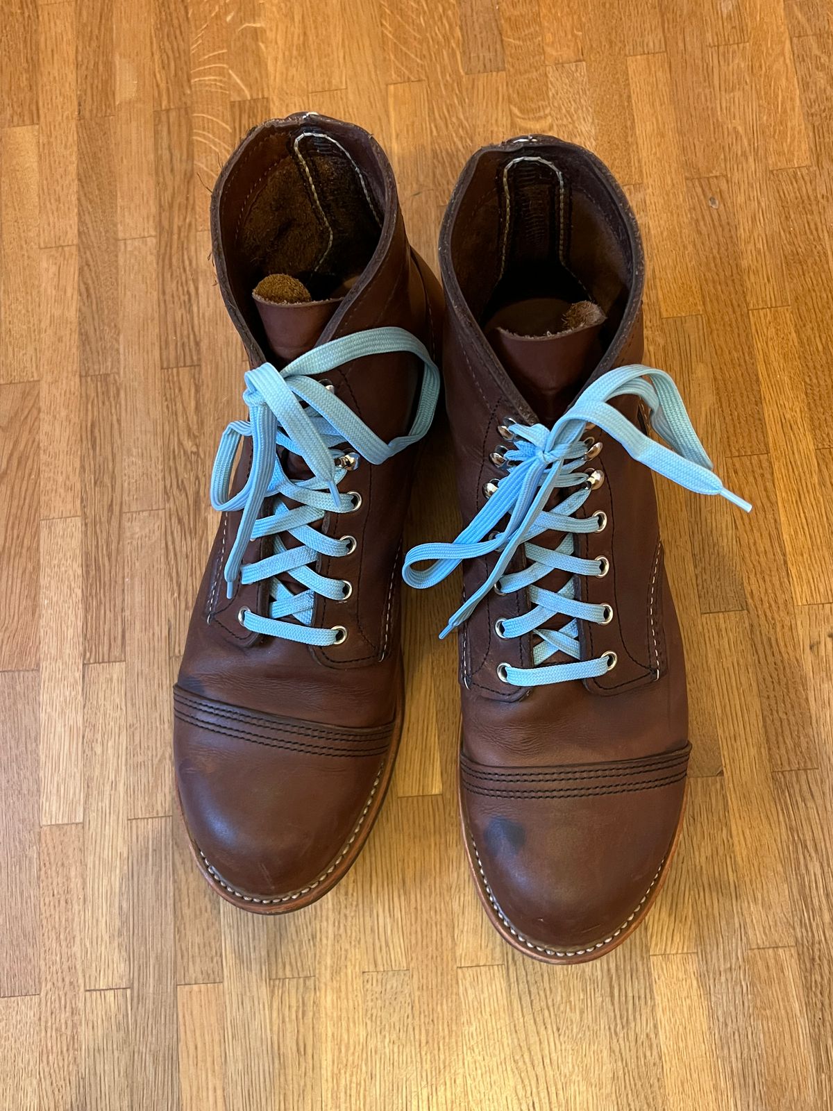 Photo by brunizam on December 2, 2025 of the Red Wing Iron Ranger in S.B. Foot Amber Harness.