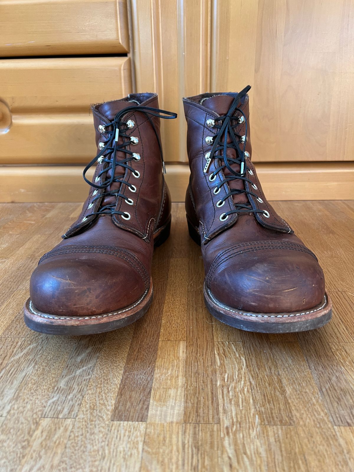 Photo by brunizam on January 4, 2026 of the Red Wing Iron Ranger in S.B. Foot Amber Harness.