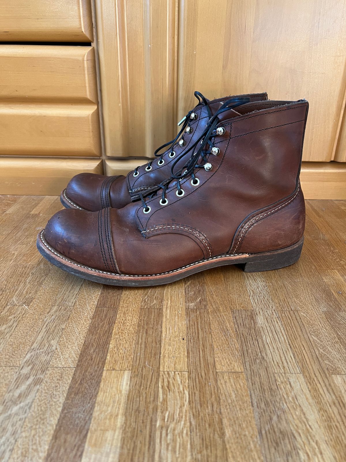 Photo by brunizam on January 4, 2026 of the Red Wing Iron Ranger in S.B. Foot Amber Harness.