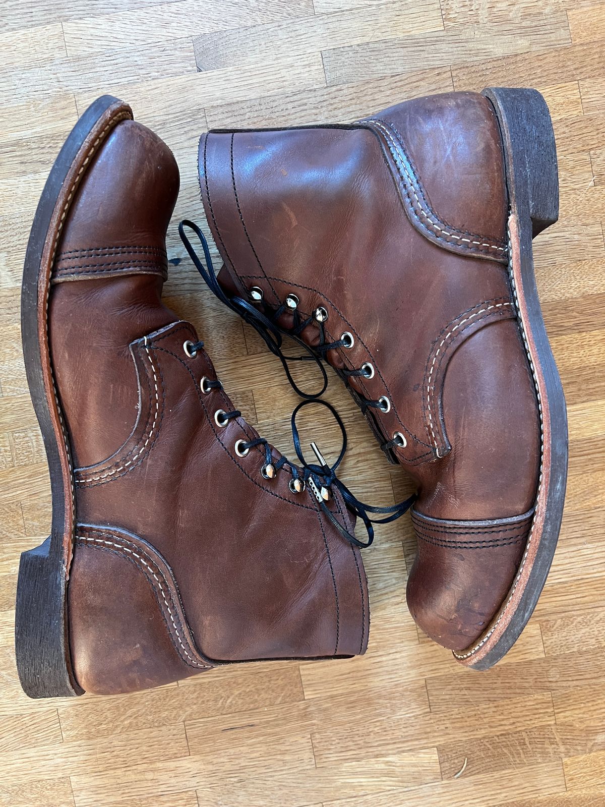 Photo by brunizam on January 4, 2026 of the Red Wing Iron Ranger in S.B. Foot Amber Harness.