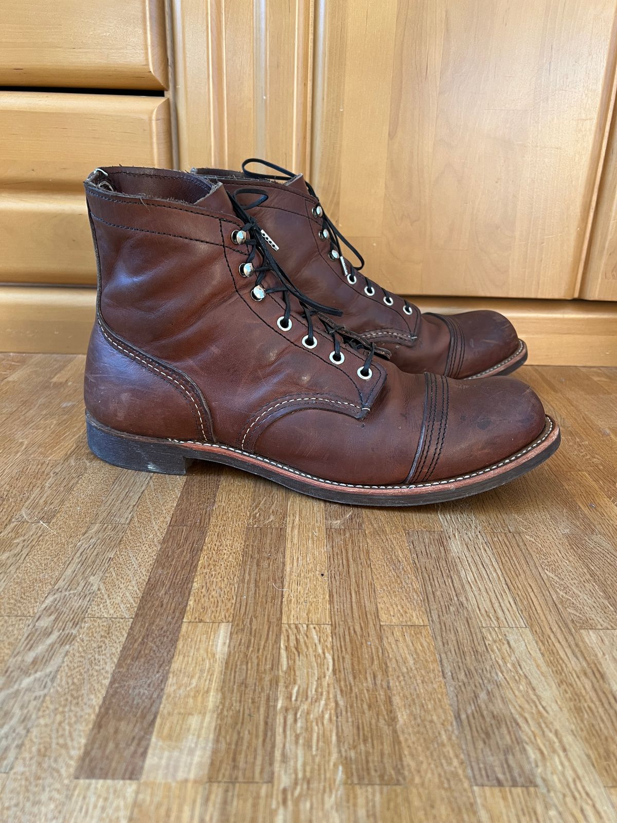 Photo by brunizam on January 4, 2026 of the Red Wing Iron Ranger in S.B. Foot Amber Harness.