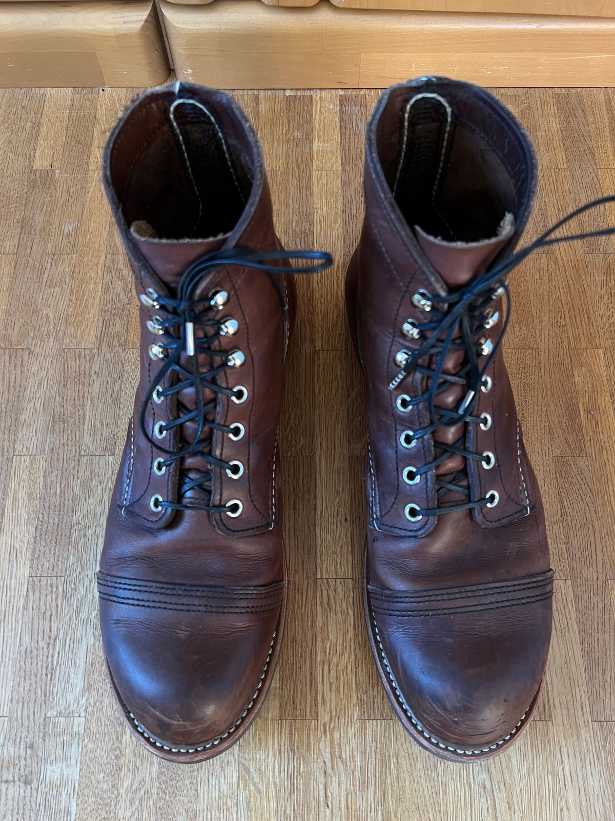 Photo by brunizam on January 4, 2026 of the Red Wing Iron Ranger in S.B. Foot Amber Harness.