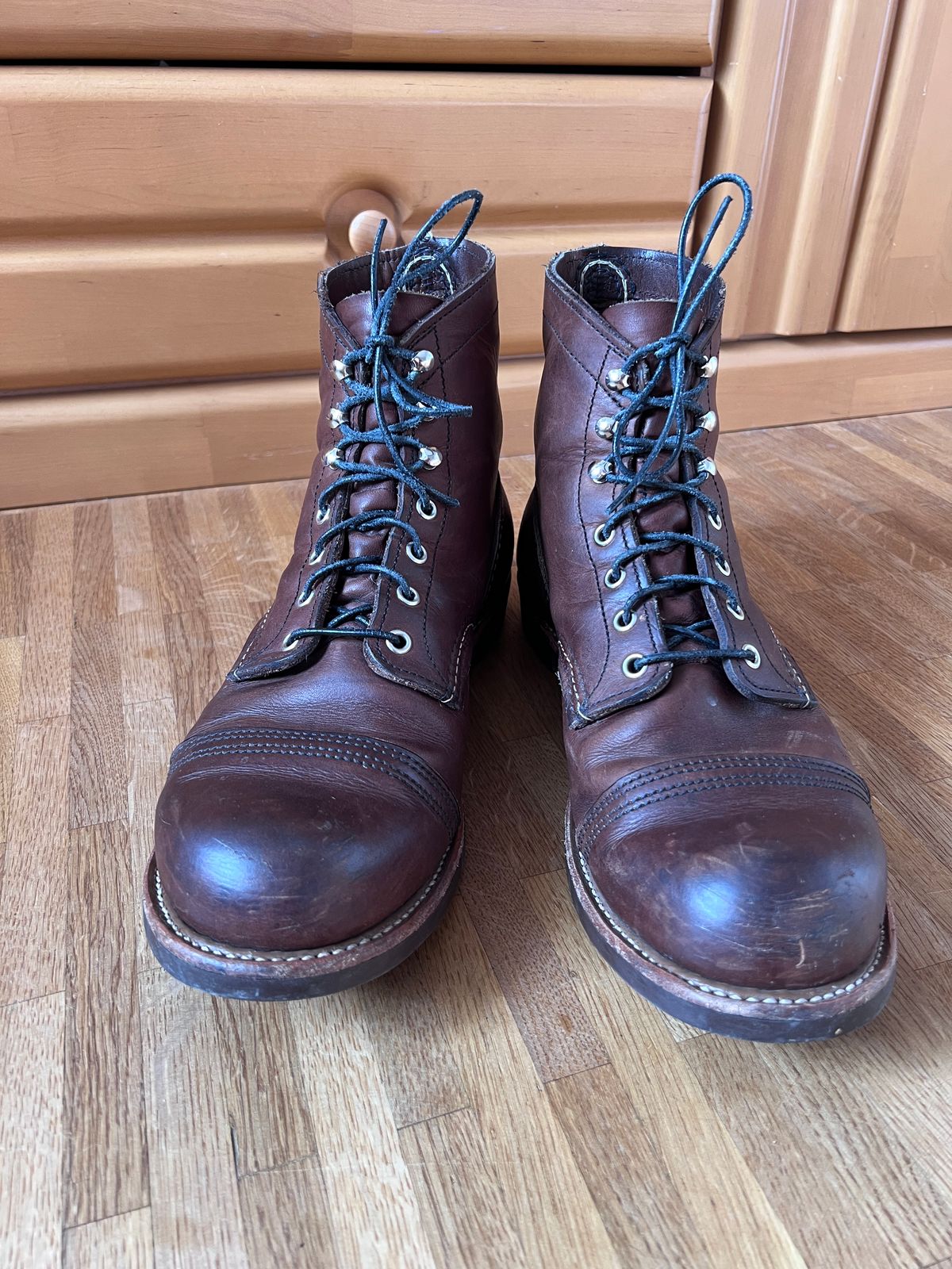 Photo by brunizam on February 2, 2026 of the Red Wing Iron Ranger in S.B. Foot Amber Harness.