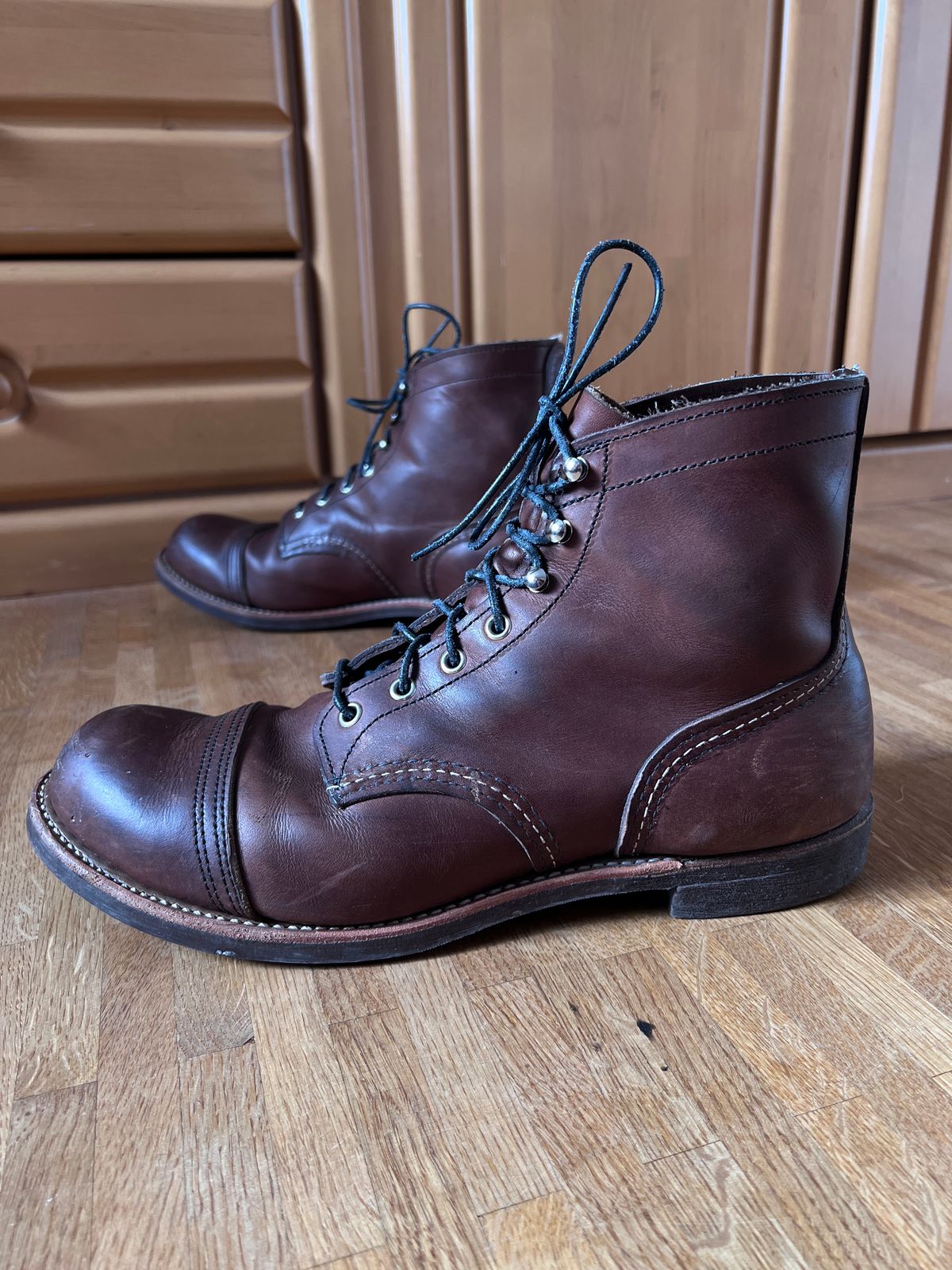 Photo by brunizam on February 2, 2026 of the Red Wing Iron Ranger in S.B. Foot Amber Harness.