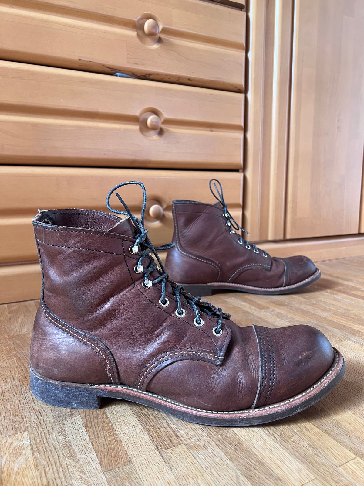 Photo by brunizam on February 2, 2026 of the Red Wing Iron Ranger in S.B. Foot Amber Harness.