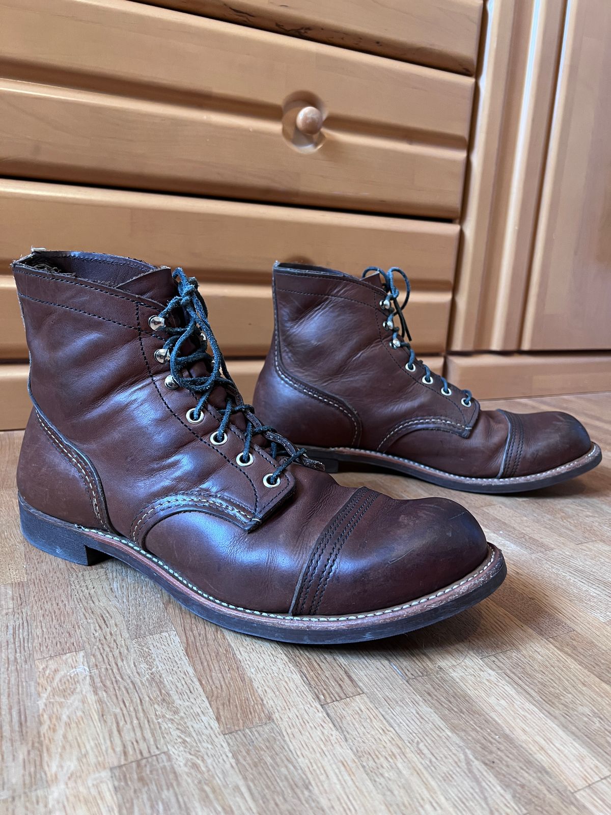 Photo by brunizam on March 3, 2026 of the Red Wing Iron Ranger in S.B. Foot Amber Harness.