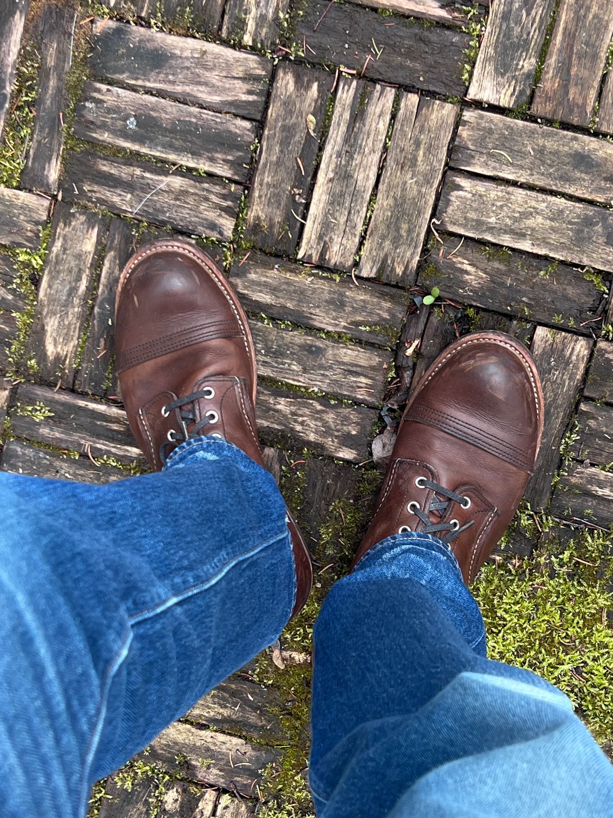 Photo by brunizam on April 2, 2026 of the Red Wing Iron Ranger in S.B. Foot Amber Harness.