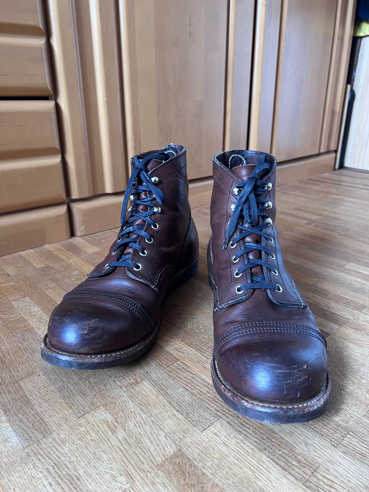 Photo by brunizam on April 2, 2026 of the Red Wing Iron Ranger in S.B. Foot Amber Harness.