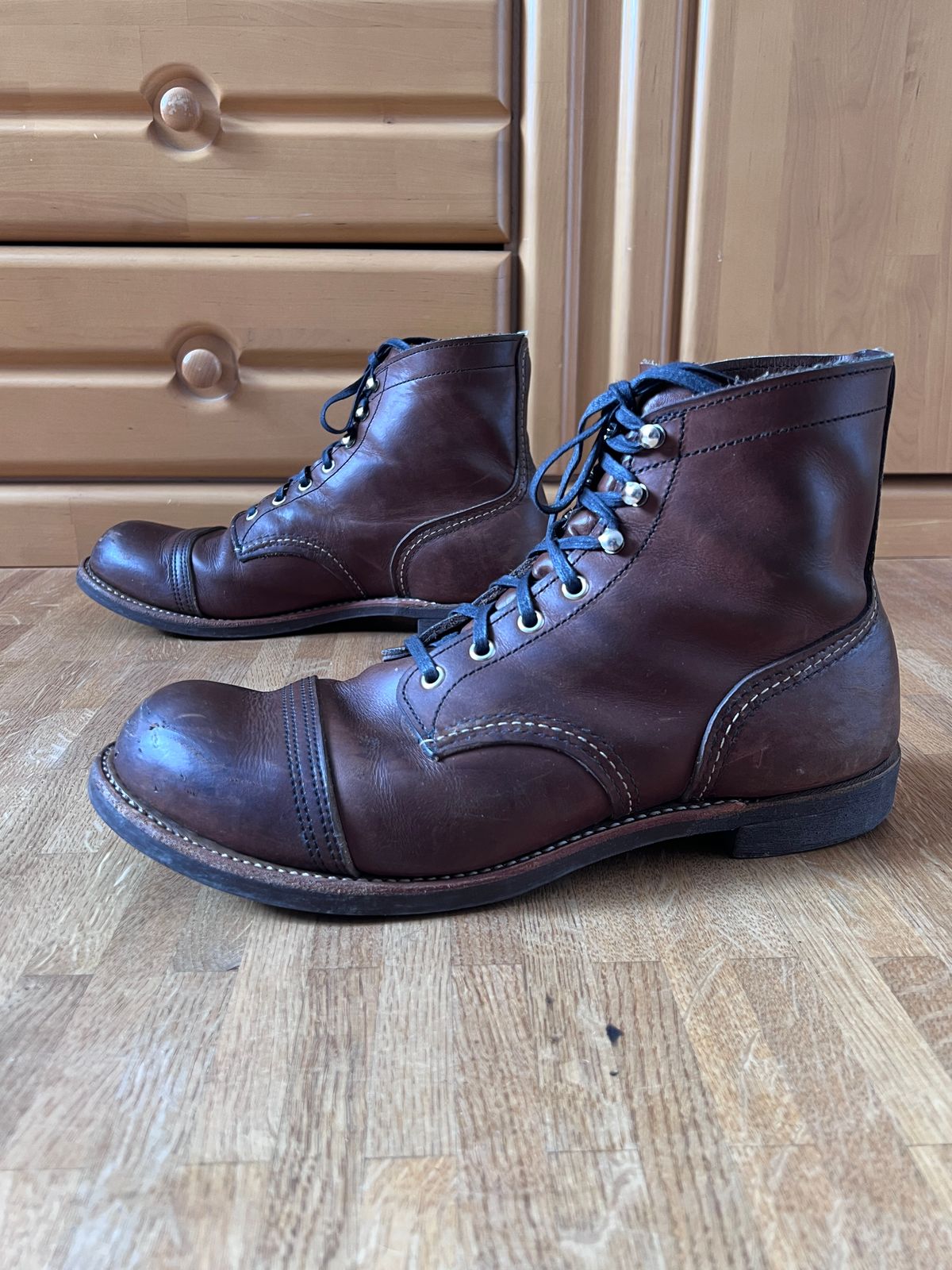 Photo by brunizam on April 2, 2026 of the Red Wing Iron Ranger in S.B. Foot Amber Harness.