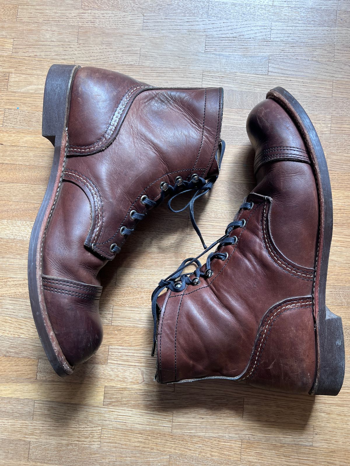 Photo by brunizam on April 2, 2026 of the Red Wing Iron Ranger in S.B. Foot Amber Harness.