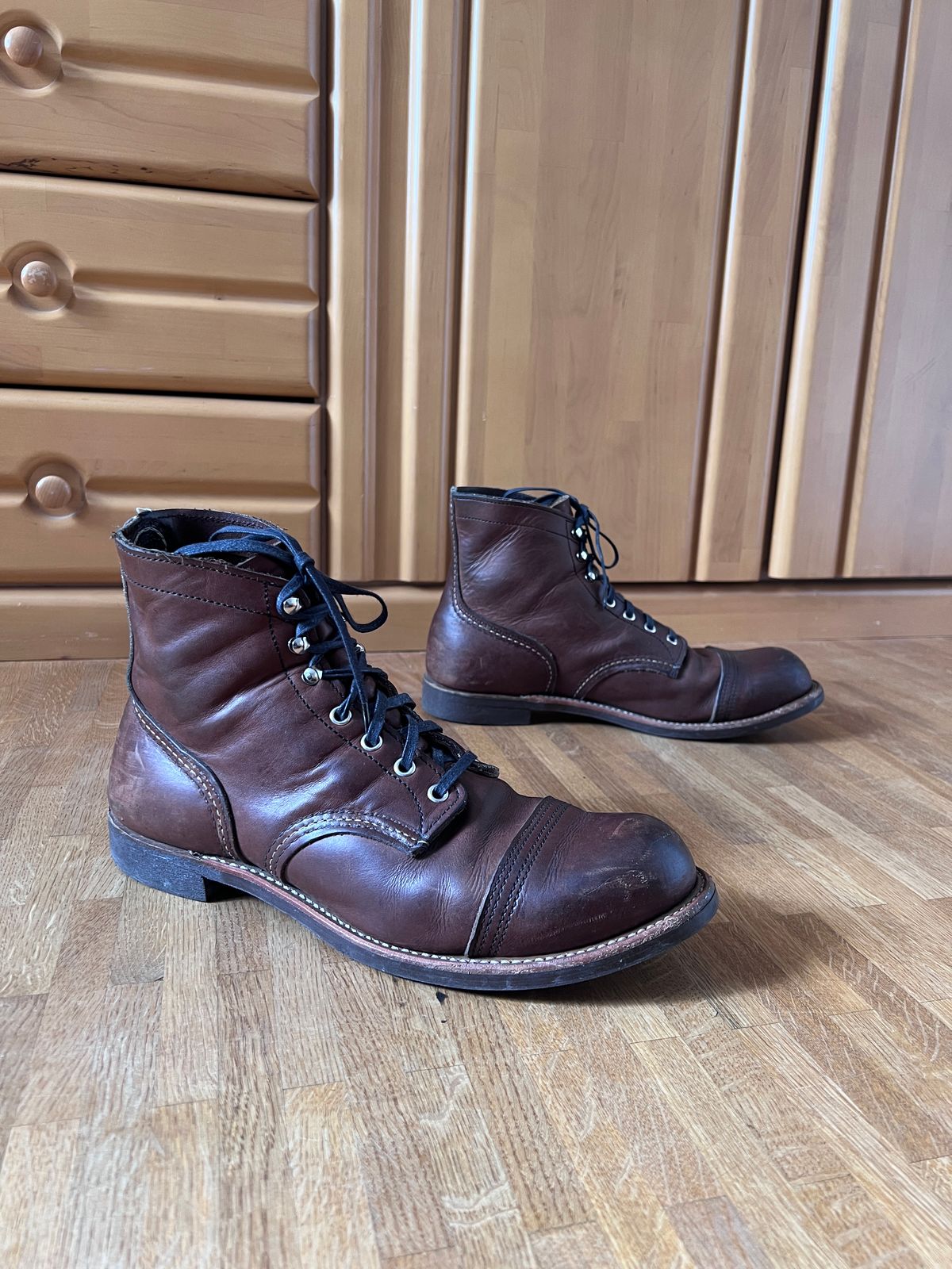 Photo by brunizam on April 2, 2026 of the Red Wing Iron Ranger in S.B. Foot Amber Harness.