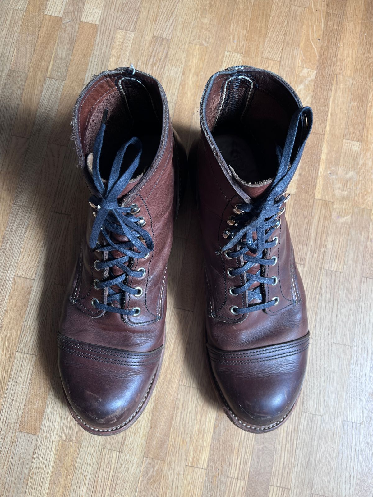 Photo by brunizam on April 2, 2026 of the Red Wing Iron Ranger in S.B. Foot Amber Harness.