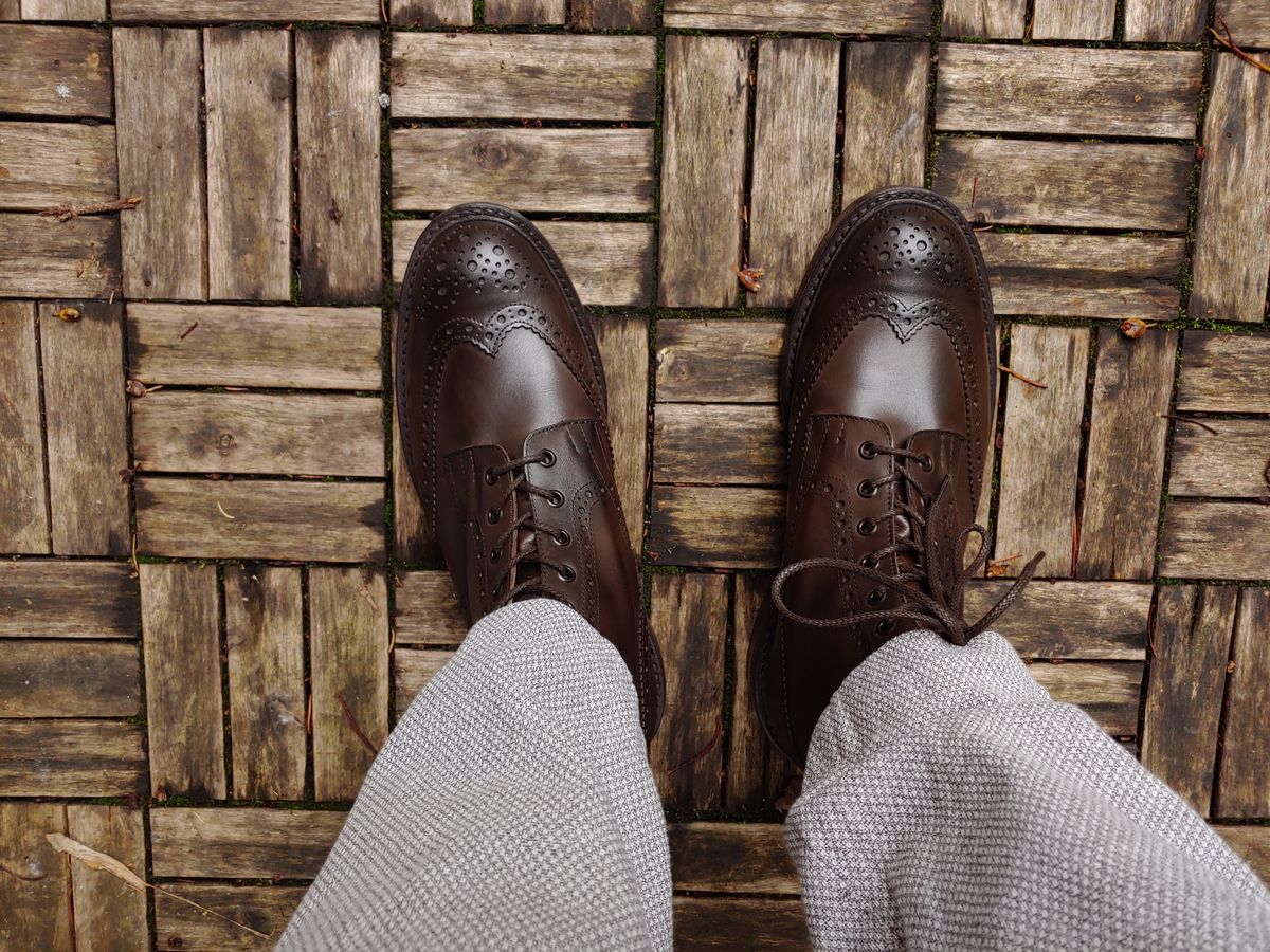 Photo by brunizam on July 28, 2023 of the Tricker's Stow Country Boot in Espresso Burnished Calf.