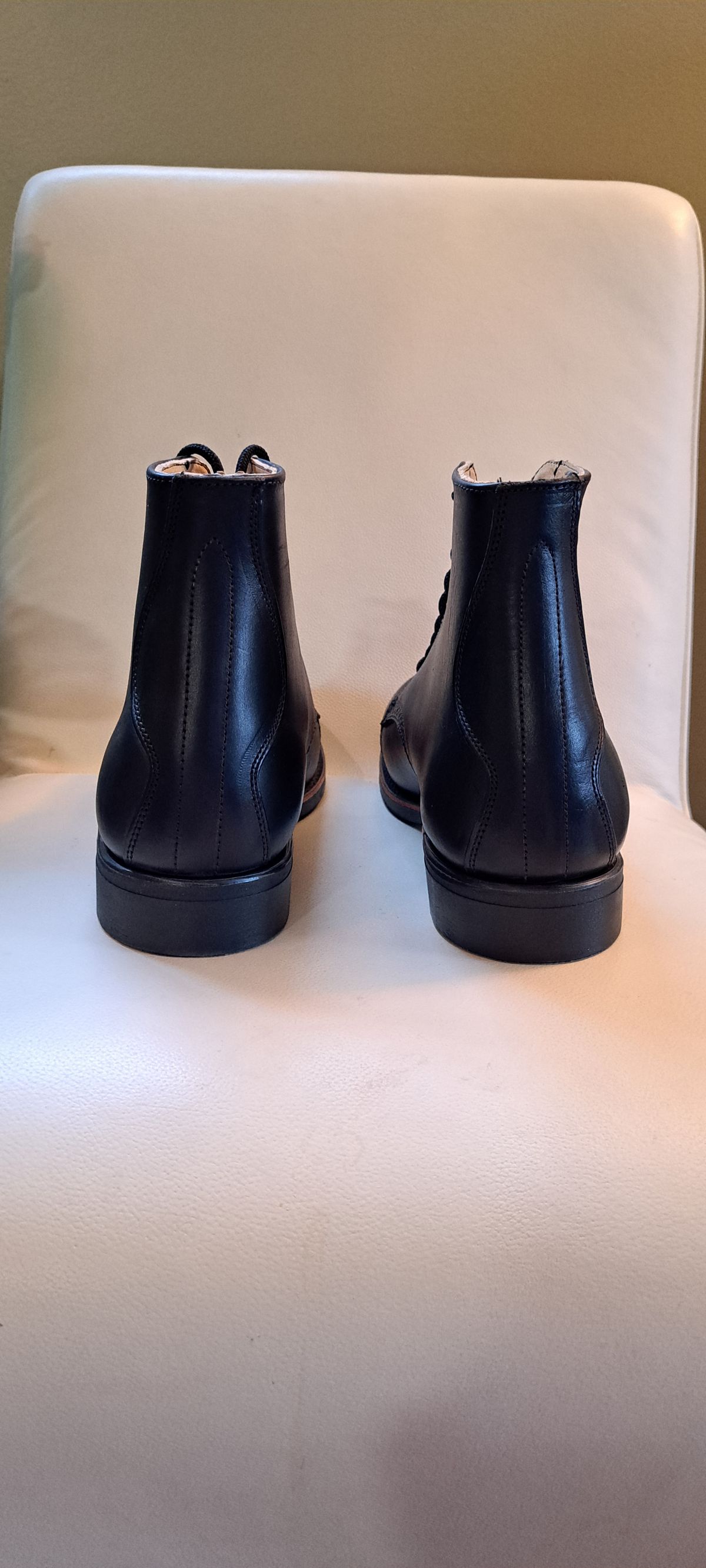 Photo by Roflround on October 4, 2024 of the Canada West Boots Canada West Boots / WM. Moorby 2821 in Horween Black Chromexcel.
