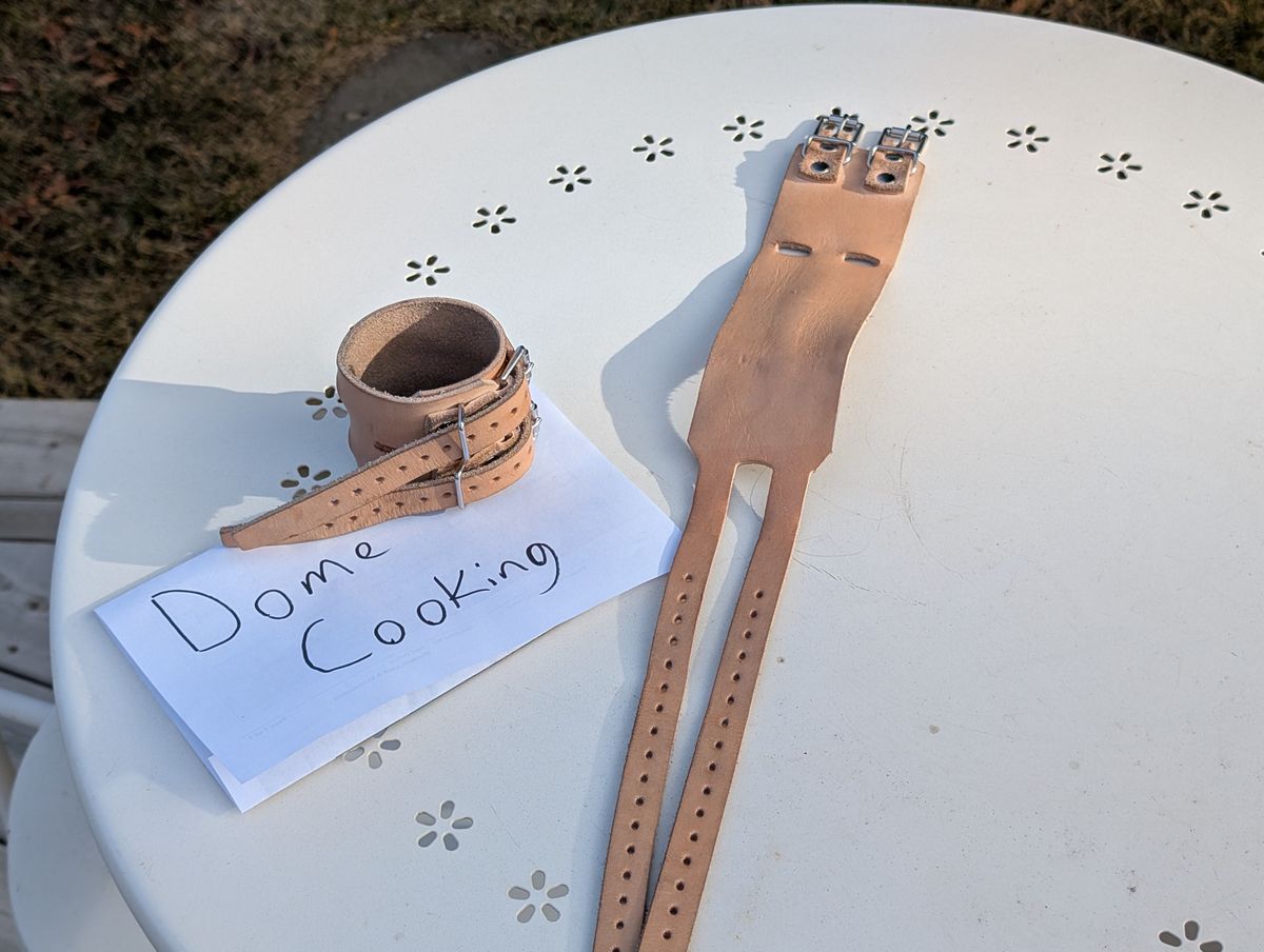 Photo by Roflround on November 5, 2025 of the Northlift Belts Wrist Wraps in Unknown Natural Veg Tan.