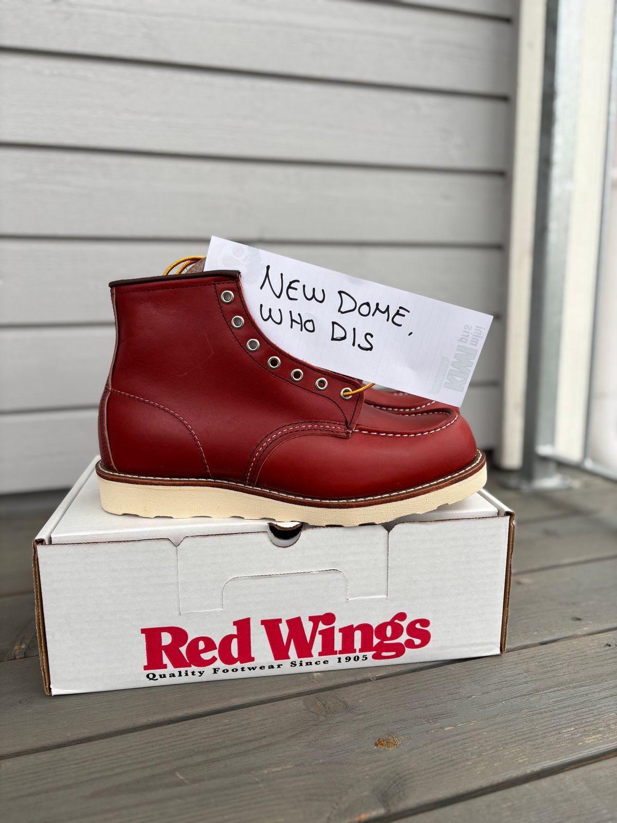 Photo by Qltyboots on October 1, 2025 of the Red Wing 6-Inch Classic Moc in S.B. Foot Oro-Russet Portage.