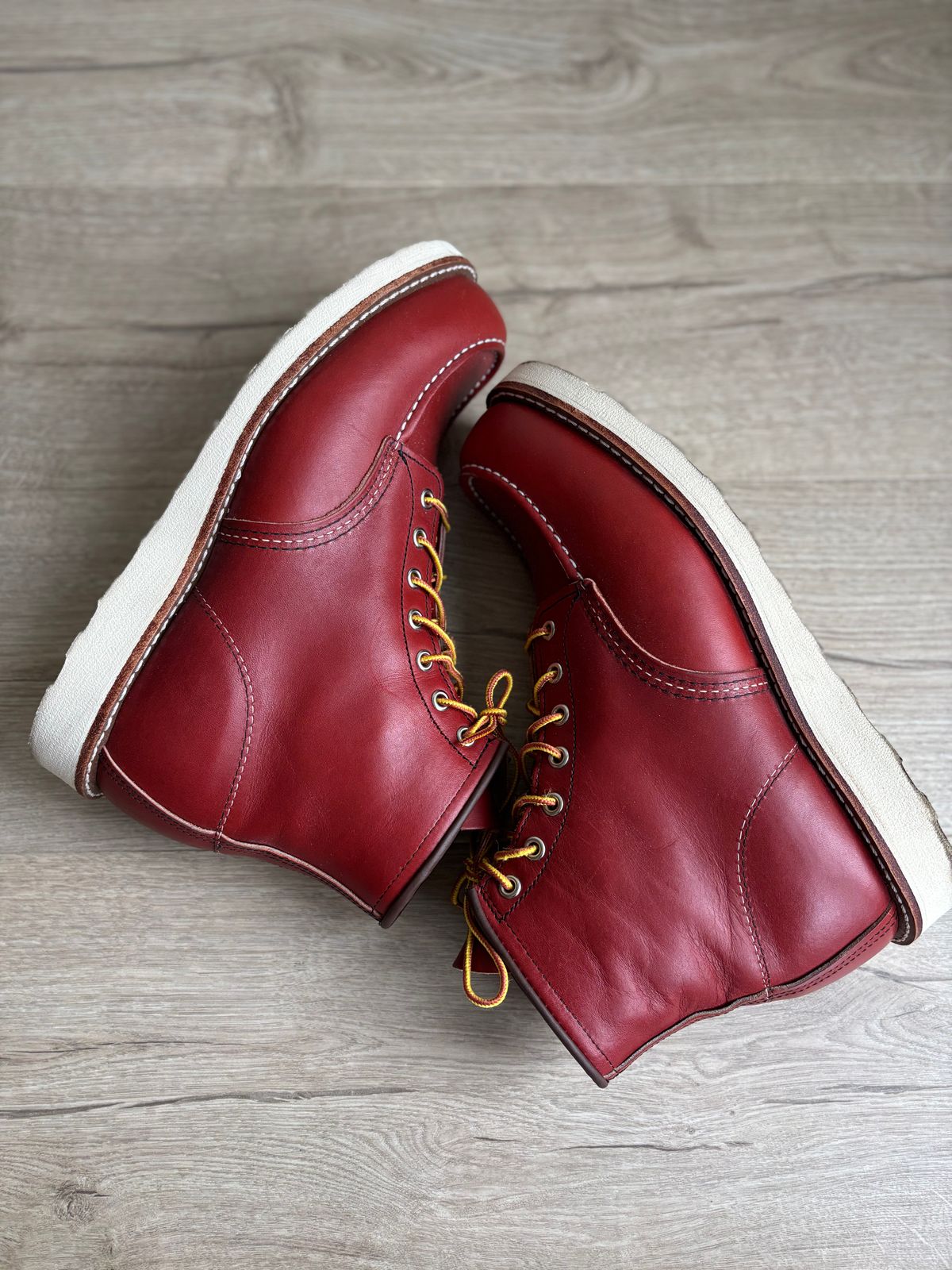 Photo by Qltyboots on November 4, 2025 of the Red Wing 6-Inch Classic Moc in S.B. Foot Oro-Russet Portage.