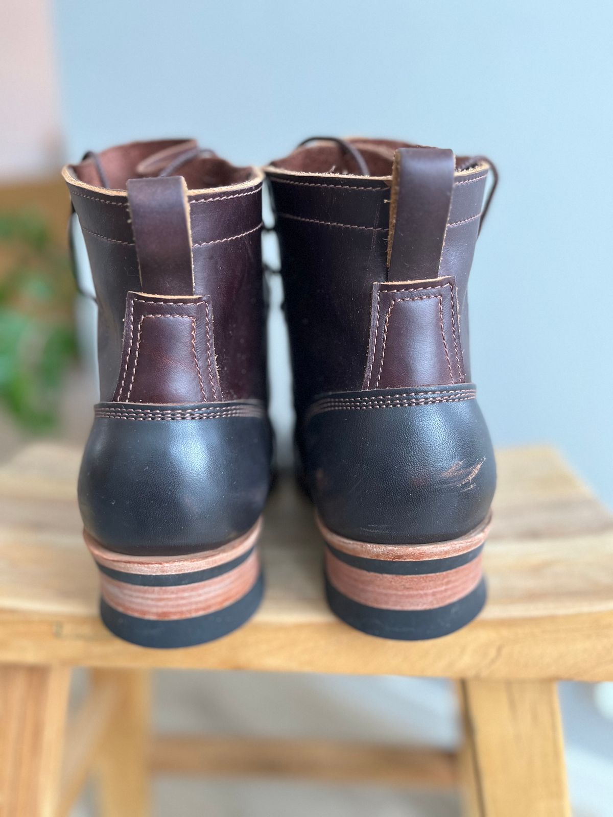Photo by Qltyboots on November 1, 2023 of the Frank's Boots Wilshire in Seidel Mocha Oil Tan.