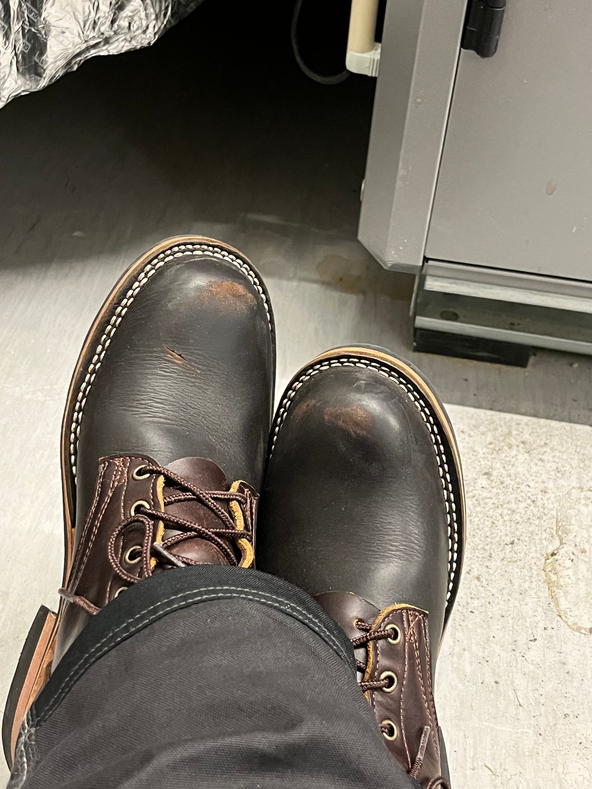 Photo by Qltyboots on November 8, 2023 of the Frank's Boots Wilshire in Seidel Mocha Oil Tan.