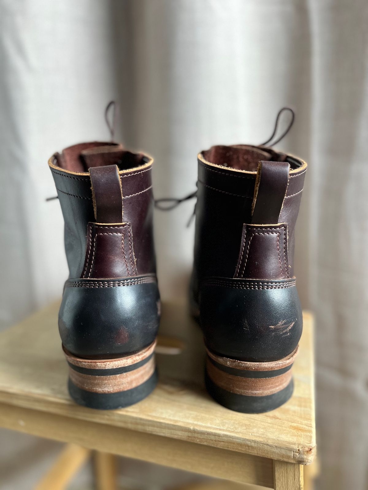 Photo by Qltyboots on March 1, 2024 of the Frank's Boots Wilshire in Seidel Mocha Oil Tan.